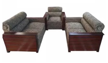 Box Design Wooden Sofa Set